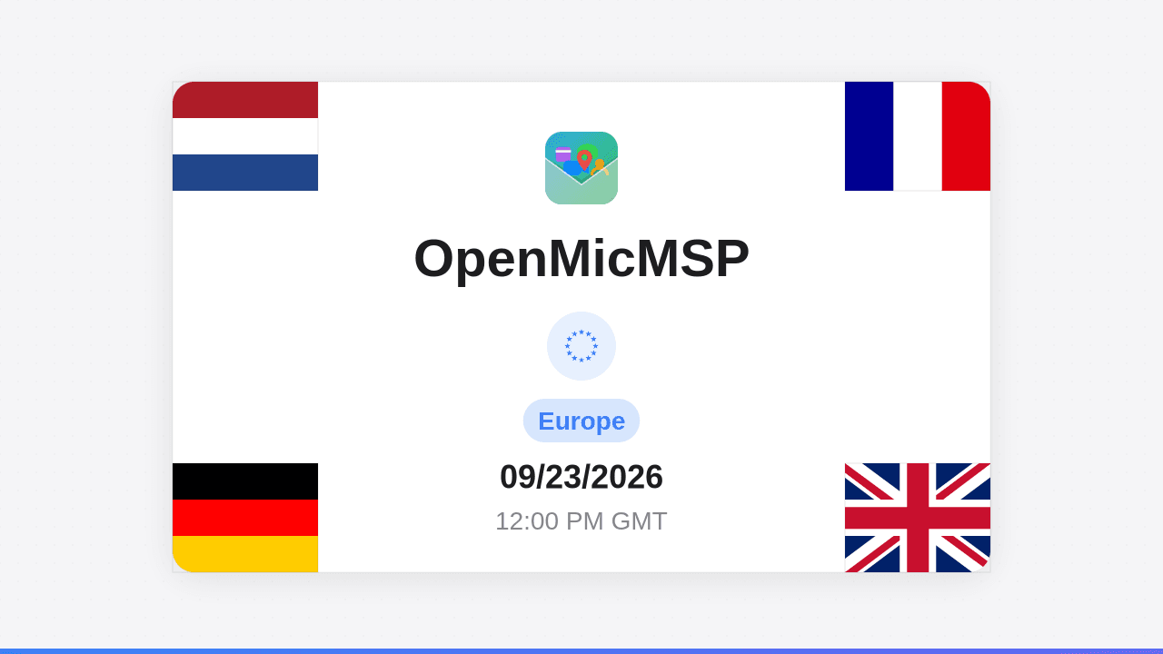 OpenMicMSP Europe