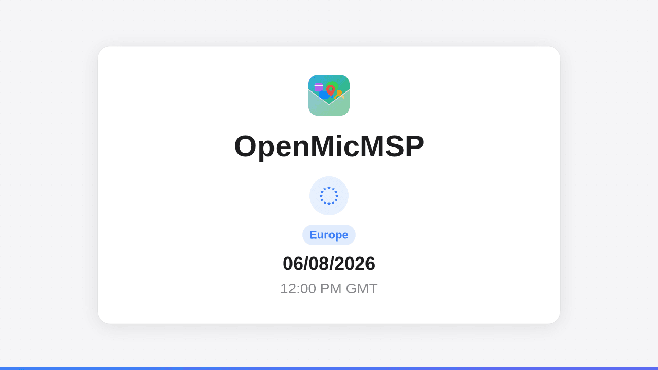 OpenMicMSP Europe