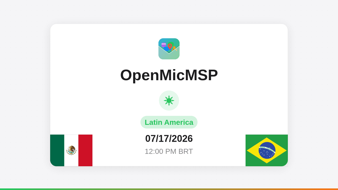 OpenMicMSP Latin America