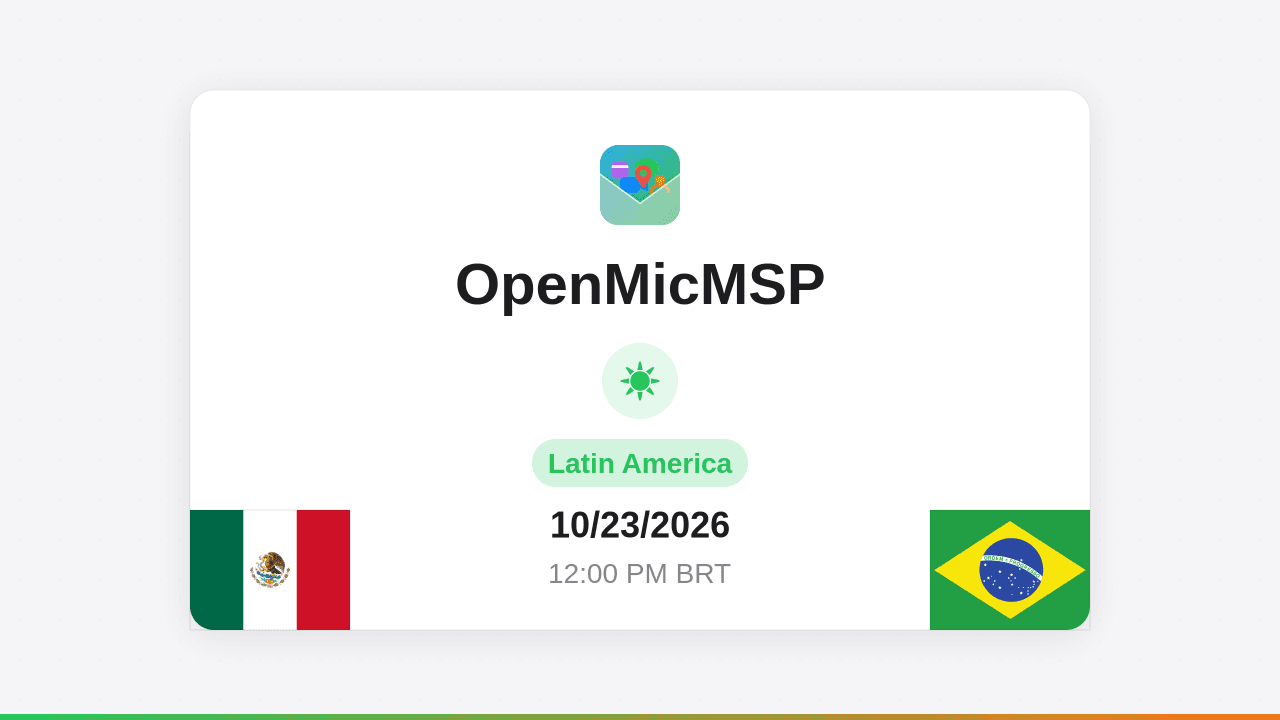 OpenMicMSP Latin America