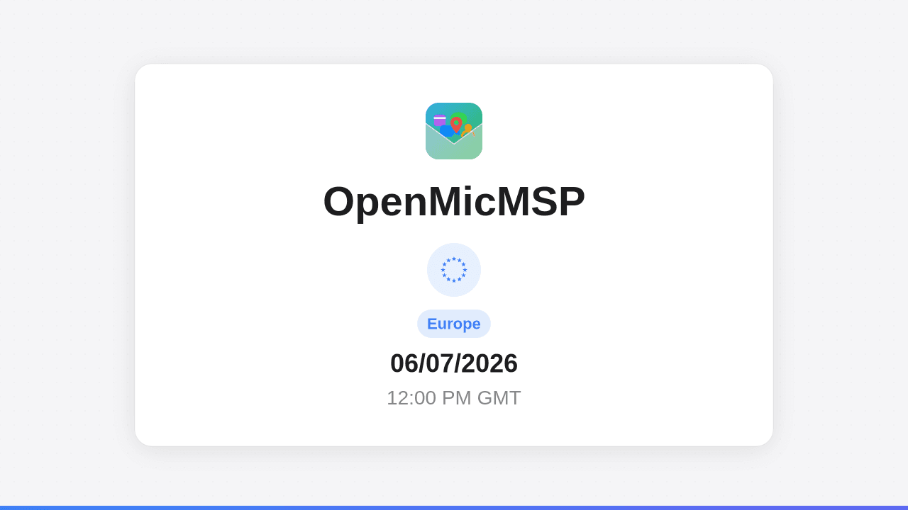 OpenMicMSP Europe
