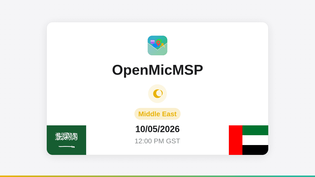 OpenMicMSP Middle East