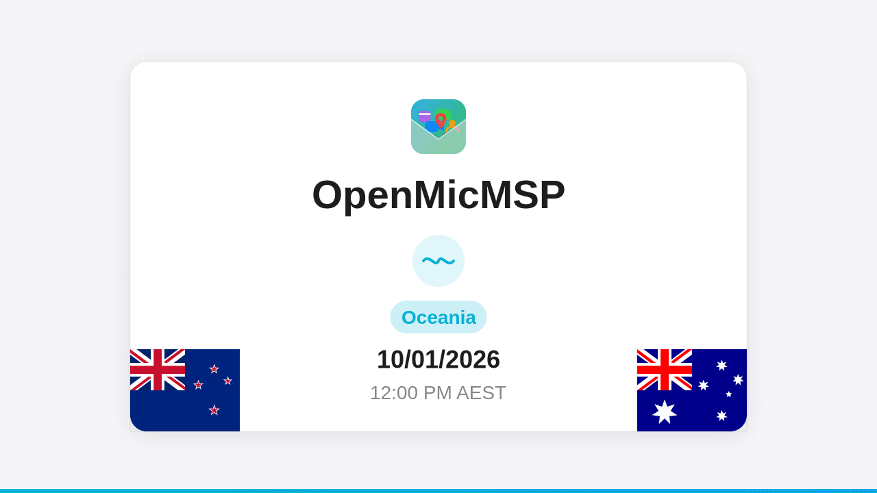 OpenMicMSP Oceania