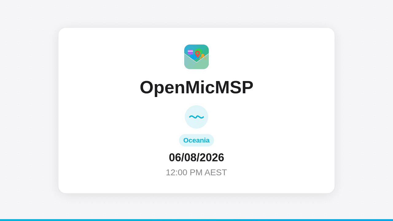 OpenMicMSP Oceania